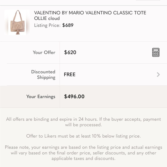 VALENTINO BY MARIO VALENTINO CLASSIC TOTE OLLIE cloud - Picture 16 of 16